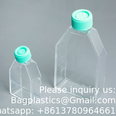 T25 T75 T175 Laboratorium Plastic Steriele wegwerpcultuur media Flask Celleweefselcultuur Flask Flatte