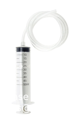 Spuitjes met buizen Plastic spuitjes met buizen voor dispenseren, injecteren, filteren, wetenschappelijke laboratoria (1 meter buis)