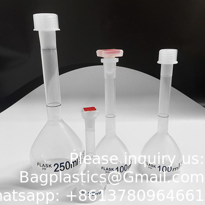 100 ml Plastic Laboratory Volumetric Measuring Flasks met Snap Caps Measuring Flask Hittebestendige voor laboratorium