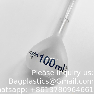 100 ml Plastic Laboratory Volumetric Measuring Flasks met Snap Caps Measuring Flask Hittebestendige voor laboratorium