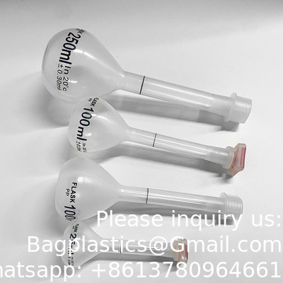 100 ml Plastic Laboratory Volumetric Measuring Flasks met Snap Caps Measuring Flask Hittebestendige voor laboratorium