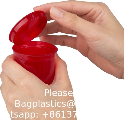 Duidelijke pillenfles Plastic medicijnfles Leeg reagensfles Chemische containers met dop voor vloeibare vaste poeder