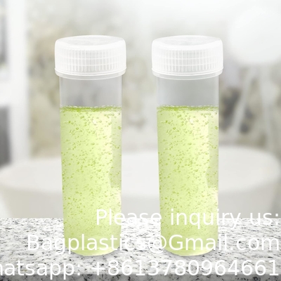 Plastic flacons met deksels Proefflessen Flacon Plastic flacons met deksels Plastic flacons voor kleine artikelen