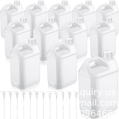 Plastic Gallon Jug met kindveilige deksel, 0,7 Gallon Heavy Duty Storage Containers met ergonomisch handvat en pomp