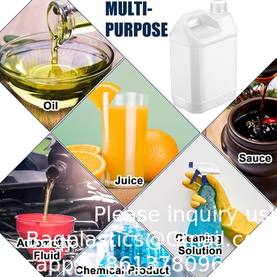 Plastic Gallon Jug met kindveilige deksel, 0,7 Gallon Heavy Duty Storage Containers met ergonomisch handvat en pomp