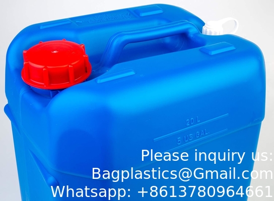 Containers voor het vervoer, opslag en afval; 20L (5 gallon), HDPE, 70mm cap, UN 3H1, 1/EA