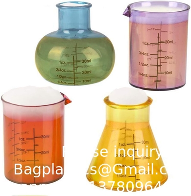 Chemie Glas Set, 4 Plastic Laboratory Glasses, Grappige Wetenschappelijke Geschenken, Cool Chemie Graduatie Gag Gift
