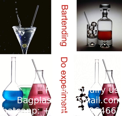 Laboratorium Medische Wetenschappen Glasstok 12&quot; Lengte Roerstok Glas Roerstokken Roerstok met beide ronde uiteinden