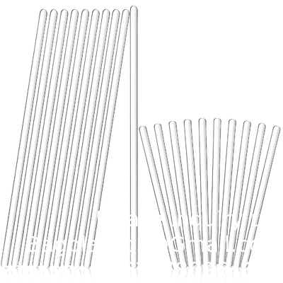Laboratorium Medische Wetenschappen Glasstok 12&quot; Lengte Roerstok Glas Roerstokken Roerstok met beide ronde uiteinden