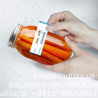 Afneembare voedselopslag zelfklevende sticker 1 x 3 inch koelkast vriezer opslag classificatie labels