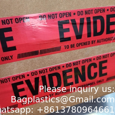 Crime Scene Rood Bewijsdoos Afdichtband Bewijsdoos Afdichtband Verpakt In Een Bewijszak