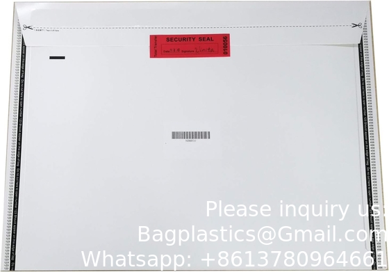 Overdracht Tamper Proof Security Guarantee Void Stickers/Labels/Seals (Rood, 1 X 3,35 inch, serienummers)