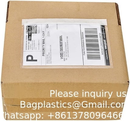 Product 7.5&quot; x 5.5&quot; helder kleefmiddel Verpakkingslijst / Verzendetiket Enveloppen (200 verpakkingen)