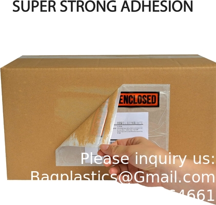 Product 7.5&quot; x 5.5&quot; helder kleefmiddel Verpakkingslijst / Verzendetiket Enveloppen (200 verpakkingen)