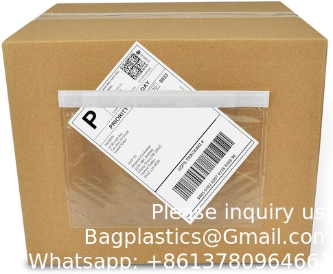 Product 7.5&quot; x 5.5&quot; helder kleefmiddel Verpakkingslijst / Verzendetiket Enveloppen (200 verpakkingen)