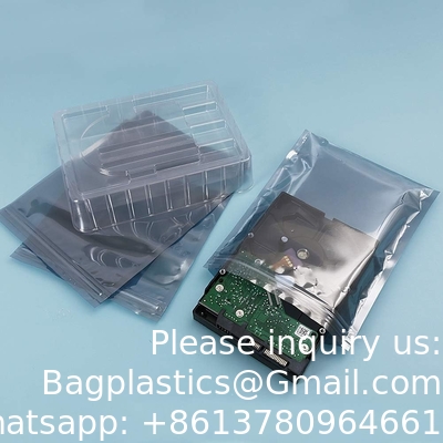 Anti-statische hervergrendelbare zakken, 5,9 x 7,9 inch Plastic Static Free Bag voor moederbord SSD HDD Computer Electronic