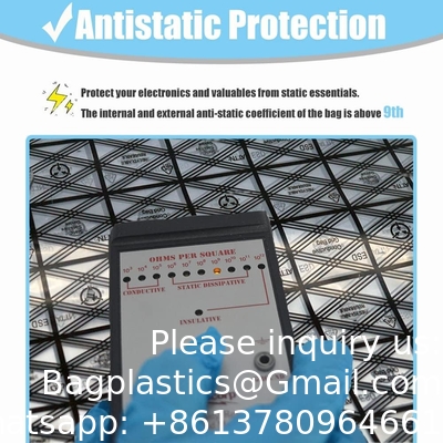 Open top antistatische zak, 10pcs 12X16in/30x40cm Grote ESD antistatische zakken voor moederbord videokaart LCD-scherm