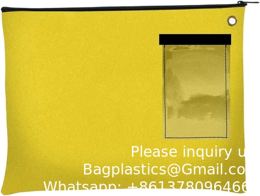 Canvas Interoffice Mailer, 14 oz. 14W x 11H Transit Bag Grote Zipper Bag met Grommet Gebruik met hangslot