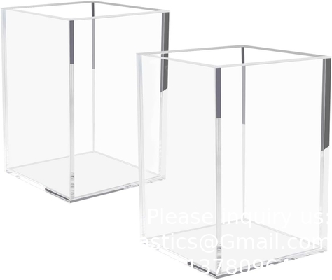 Acryl doos, C;Ear doos Pen Holder Medisch pakket,Clear Desktop Pencil Cup Stationery Organisator Voor kantoor bureau accessoire