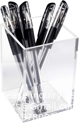 Acryl doos, C;Ear doos Pen Holder Medisch pakket,Clear Desktop Pencil Cup Stationery Organisator Voor kantoor bureau accessoire
