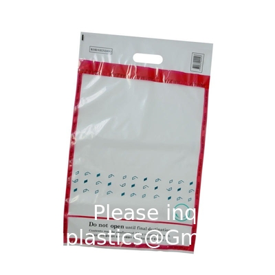 Gepaste logo Grootte ICAO Vervaardiger Tamper Proof Bewijszakken Beveiliging Verzegeld Winkelen Steb Duty Free