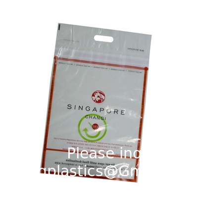 Gepaste logo Grootte ICAO Vervaardiger Tamper Proof Bewijszakken Beveiliging Verzegeld Winkelen Steb Duty Free