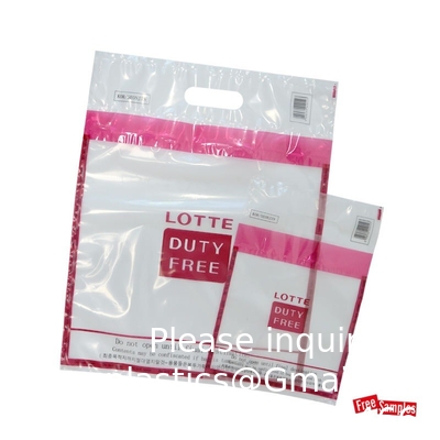 Gepaste logo Grootte ICAO Vervaardiger Tamper Proof Bewijszakken Beveiliging Verzegeld Winkelen Steb Duty Free
