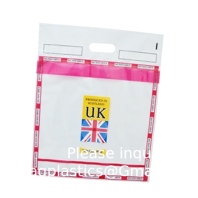 Gepaste logo Grootte ICAO Vervaardiger Tamper Proof Bewijszakken Beveiliging Verzegeld Winkelen Steb Duty Free