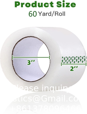 Zware verpakkingsband voor de scheepvaart Verpakkingsbeweging Afdichting, 2 inch breed, 60 yards per rol, 2160 yards totaal