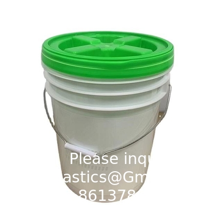 Emmer met Gamma Seal deksel, HDPE, Red Food Grade BPA-vrij 5 gallon emmer emmercontainer met Gamma Seal deksel