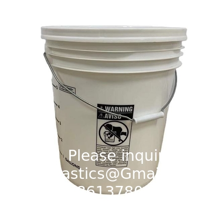 Emmer met Gamma Seal deksel, HDPE, Red Food Grade BPA-vrij 5 gallon emmer emmercontainer met Gamma Seal deksel