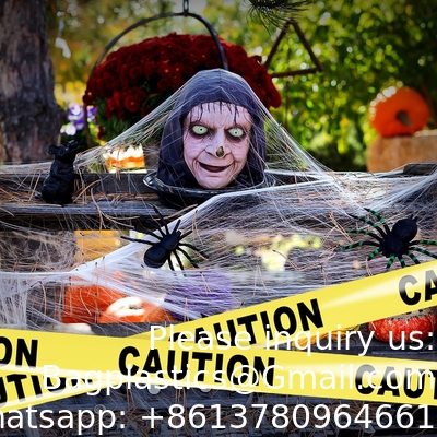 Biohazard High Visibility Tape Halloween Decoratie Tape voor spookhuizen, Yard Décor, feesten.