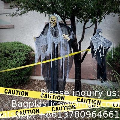 Biohazard High Visibility Tape Halloween Decoratie Tape voor spookhuizen, Yard Décor, feesten.