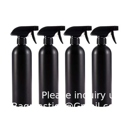 Plastic sprayflessen Zwart voor reinigingsoplossingen 16 oz (verpakking van 4), Heavy Duty hervulbaar herbruikbaar lege spray