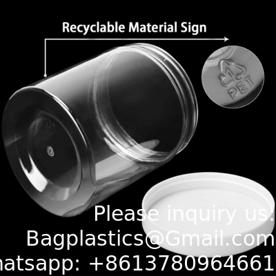 Containers met deksels Plastic potten Containers voor slijm met wit waterdicht deksels en stickers Mini opslag voor doe-het-zelf