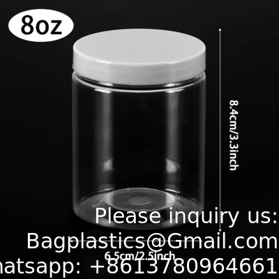 Containers met deksels Plastic potten Containers voor slijm met wit waterdicht deksels en stickers Mini opslag voor doe-het-zelf