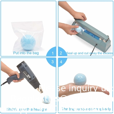 Verkrimpingszakken, 4 x 4 inch, PVC-warmteverkrimpingszak voor handgemaakte zepen badbommen, kunsthandwerk en doe-het-zelf-handwerk