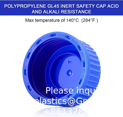 Laboratorium water reagens Wetenschappelijk 500 ml glas Ronde media opslagflessen met GL45 schroefdop, borosilicaat glas