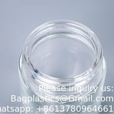 Grote mond gegradueerde ronde reagensmedia/opslaglaboratorium glasflesset met GL80 blauwe polypropyleen schroefkappen
