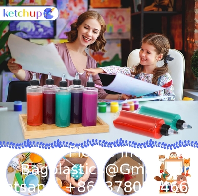 8oz plastic klemflessen, helder olie dispenser druppelfles applicator met twist top cap