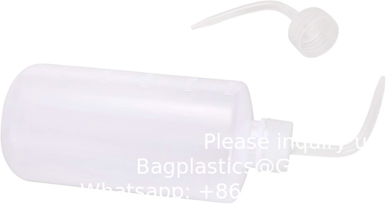 Chemische wasfles, 2 verpakkingen Plastic Safety Lab Squeeze Wasfles, LDPE met smalle mond, 1000 ml / 2 fles