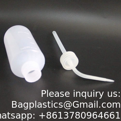 Chemische wasfles, 2 verpakkingen Plastic Safety Lab Squeeze Wasfles, LDPE met smalle mond, 1000 ml / 2 fles