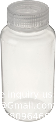Laboratoriumkwaliteit Polypropyleen reageerfles met brede mond, 2 oz plastic lege fles met dop