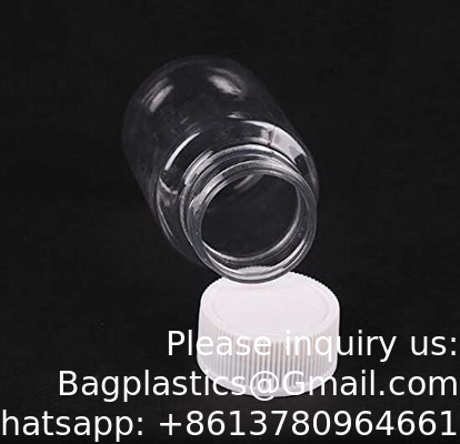 Laboratoriumkwaliteit Polypropyleen reageerfles met brede mond, 2 oz plastic lege fles met dop