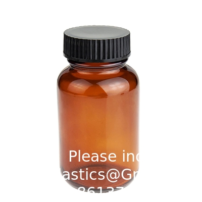 Glasbrede mond verpakkingsfles, 4 oz Amber, voor bemonstering, verpakking, opslag, conservering of transport