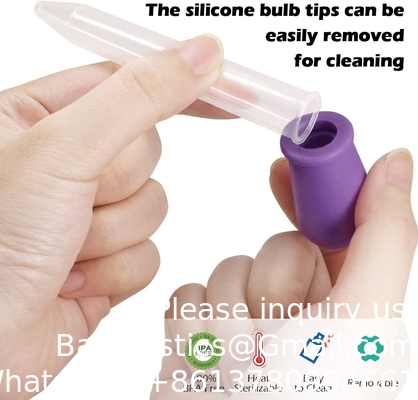 Pipetten Droppers Silicone 5 ml Clear Medicine Eye Dropper voor kinderen met gloeilamp Tip &amp; Borstel voor Candy Mold, Gummy