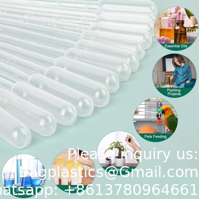 Eenmalige plastic overdrachtspipetten, heldere dropper voor essentiële oliën, wateronderzoek, laboratorium, doe-het-zelf kunst