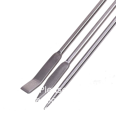 Spatula van roestvrij staal laboratorium micro scoop reagens laboratorium mengspatula 22 cm lange bemonsteringslepel
