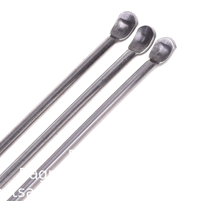 Spatula van roestvrij staal laboratorium micro scoop reagens laboratorium mengspatula 22 cm lange bemonsteringslepel