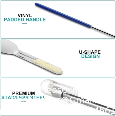 Wetenschapslaboratorium Micro Spatula Tweezer Sampler Set, roestvrij staal MulliPurpose Laboratory Sampling Mixing Pipette Set